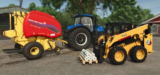 New Holland/Case IH Roll-Belt Round Baler v1.0