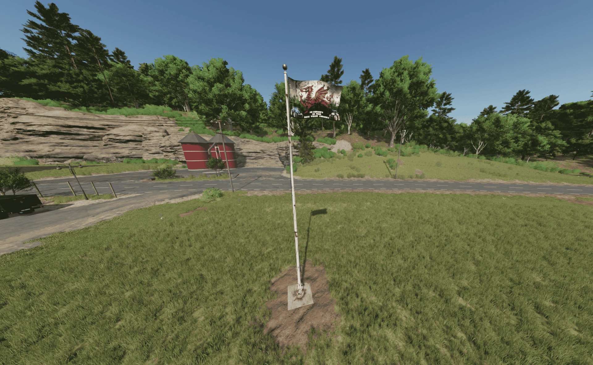 Welsh Flag pole v1.0