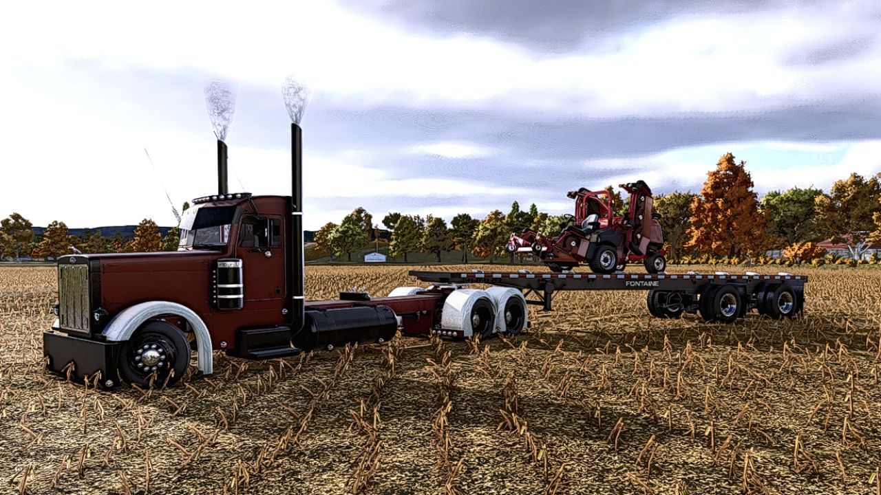 2025 Fontaine Flat Deck Trailer v1.0