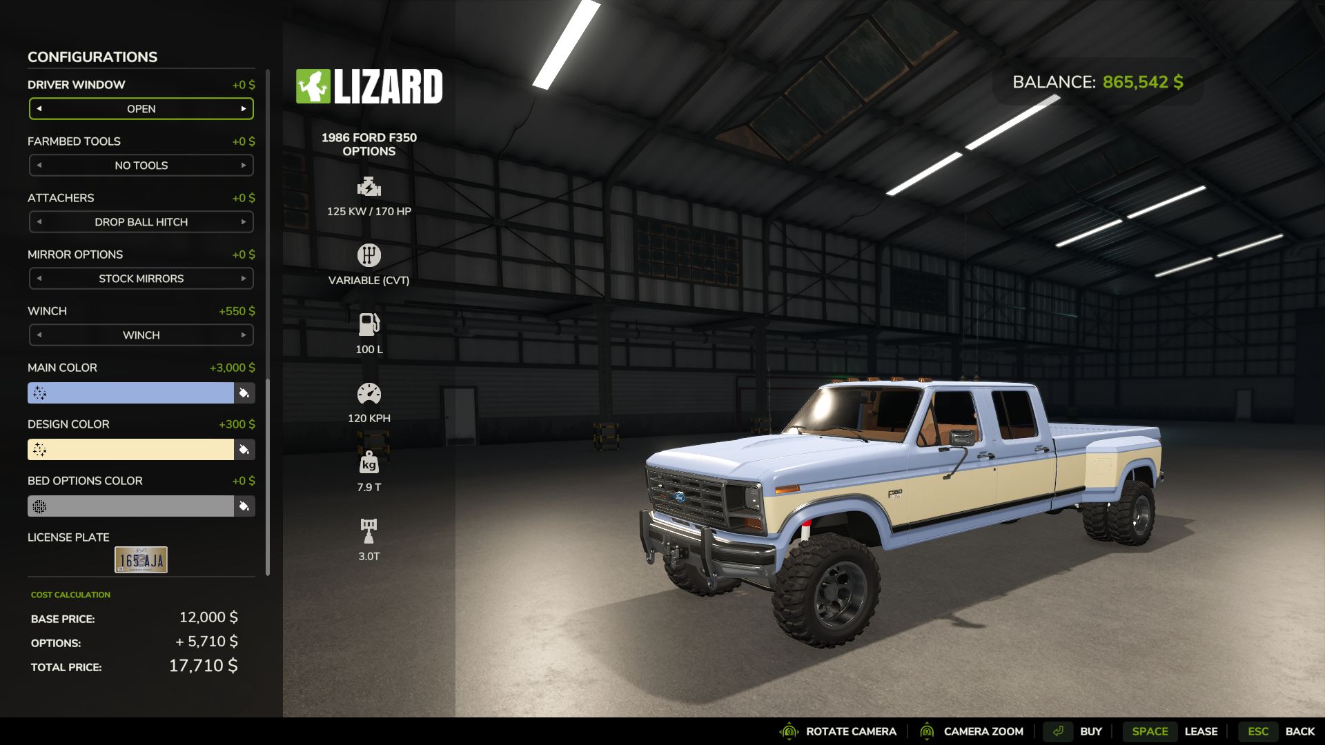 Ford 1986 F350 Options v1.1