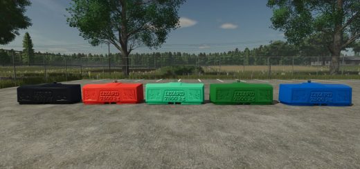 Lizard Lead Filled Weight 7500 KG V1.0