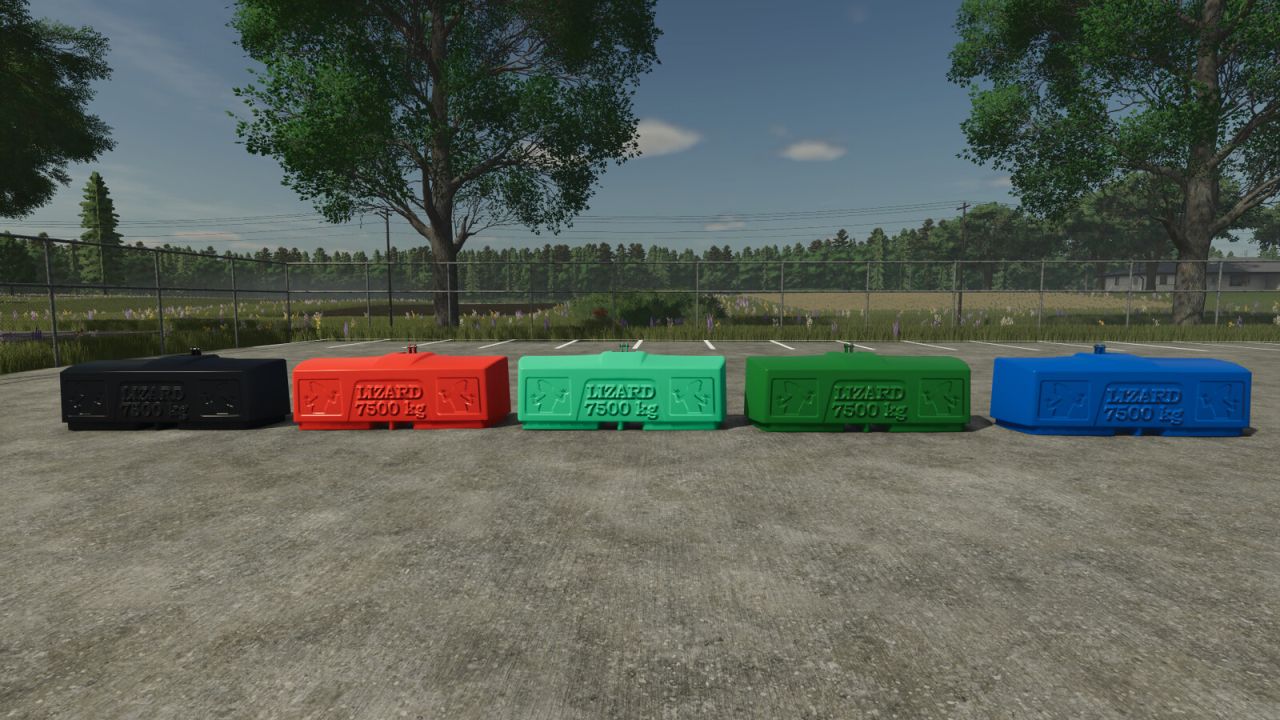 Lizard Lead Filled Weight 7500 KG V1.0