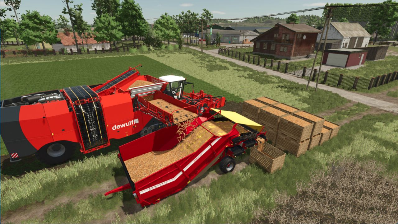 Grimme Receiving Hopper With Automatic Pallet Stacking v1.0