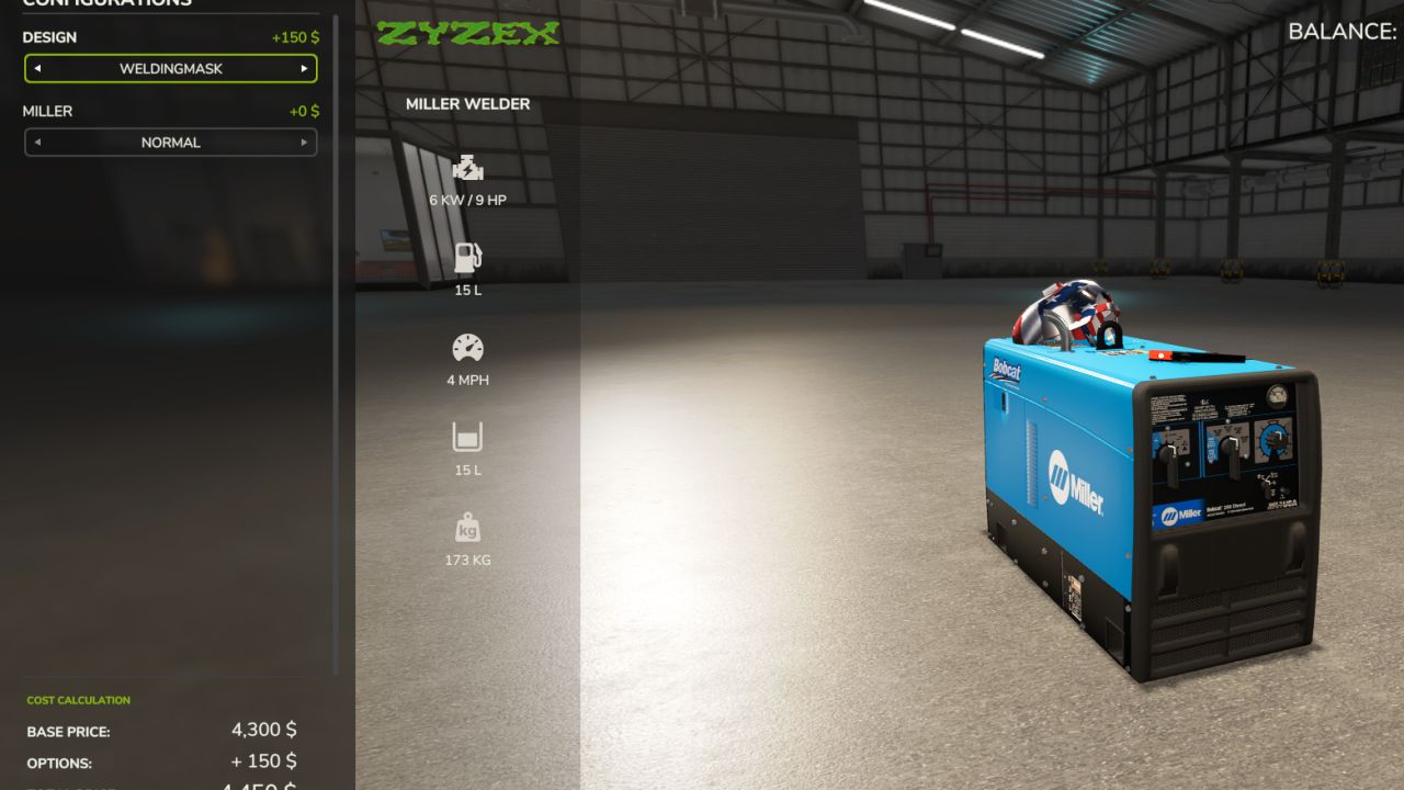 Miller Bobcat 250 Diesel welder v1.0