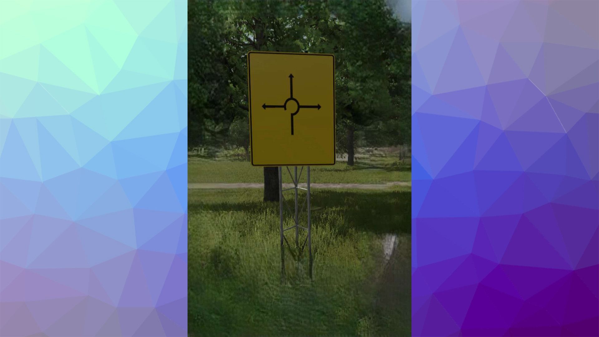 Roundabout texture for advance direction signs from the R5 Tool v1.0