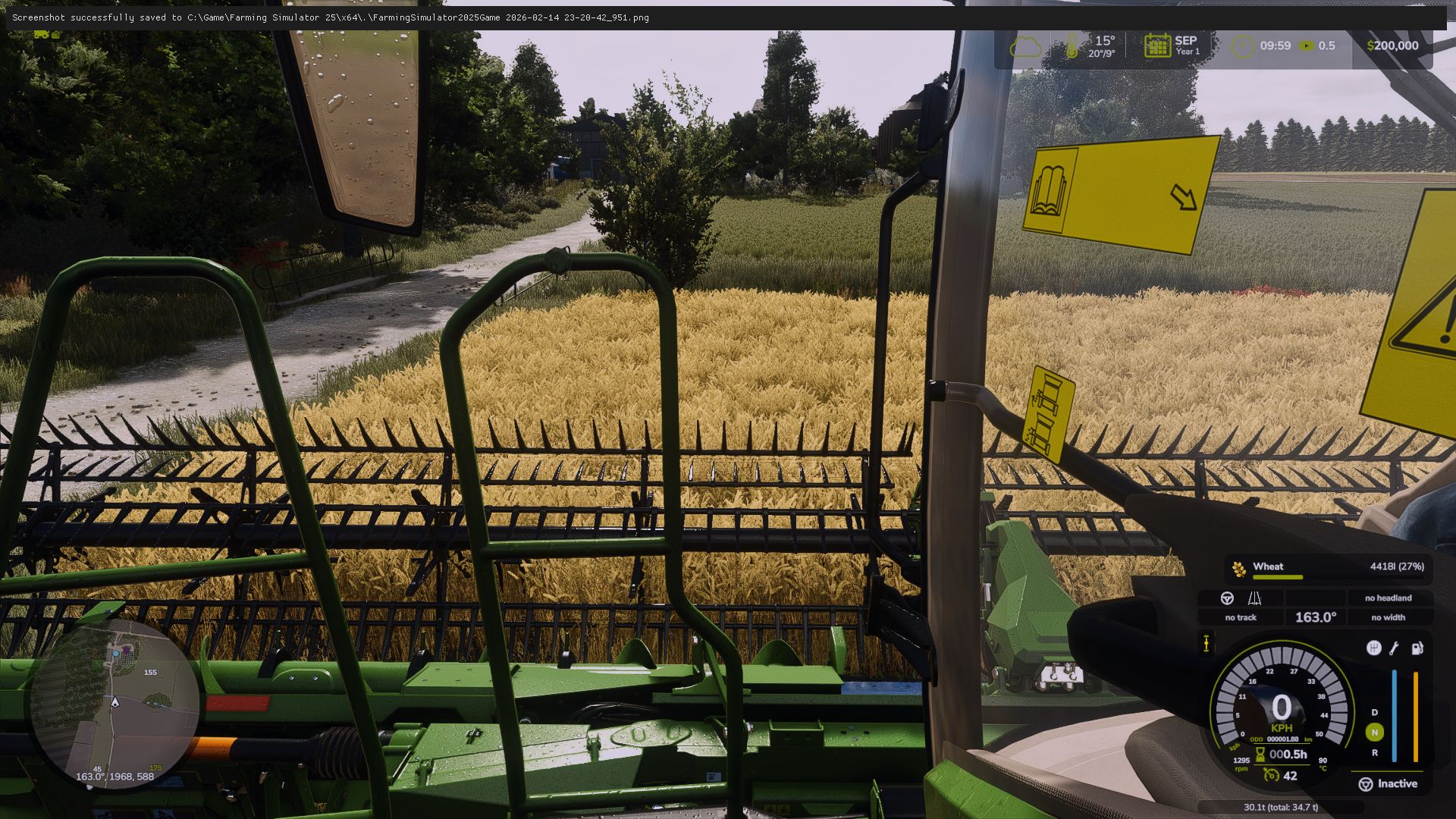 Additional cameras for John Deere X9 Series v1.0