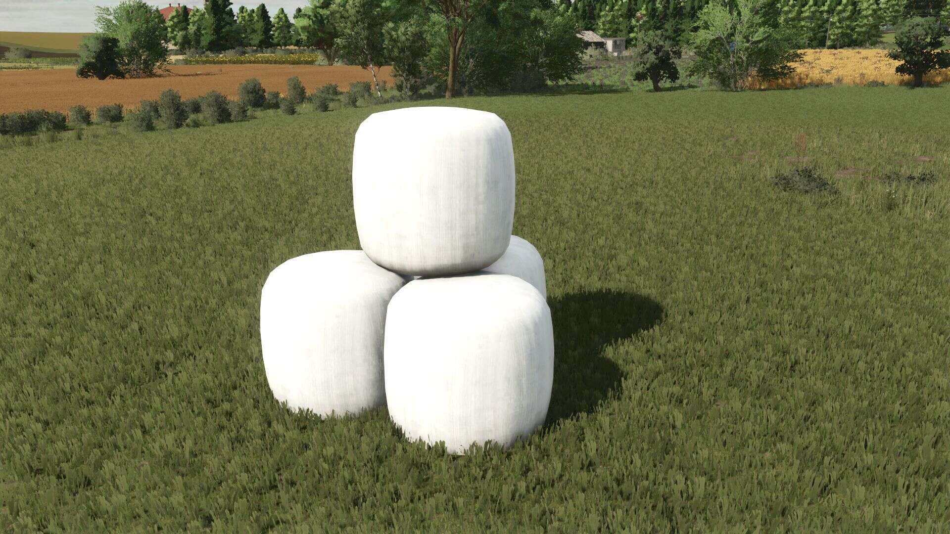 Decorative wrapped round bales v1.0