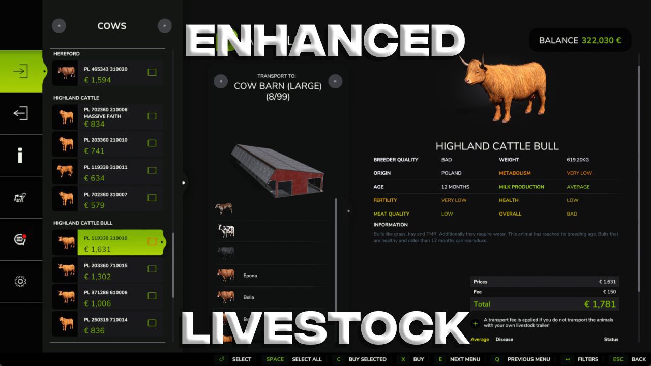 Enhanced Livestock v1.0