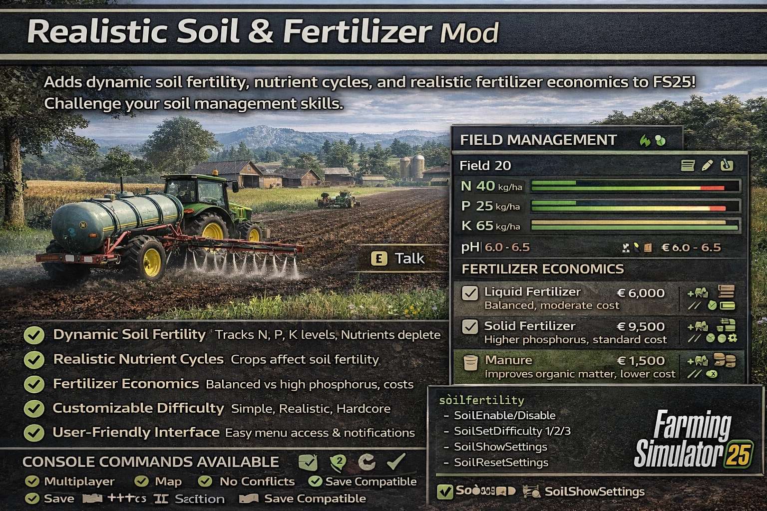 Realistic Soil & Fertilizer v1.0.1.3