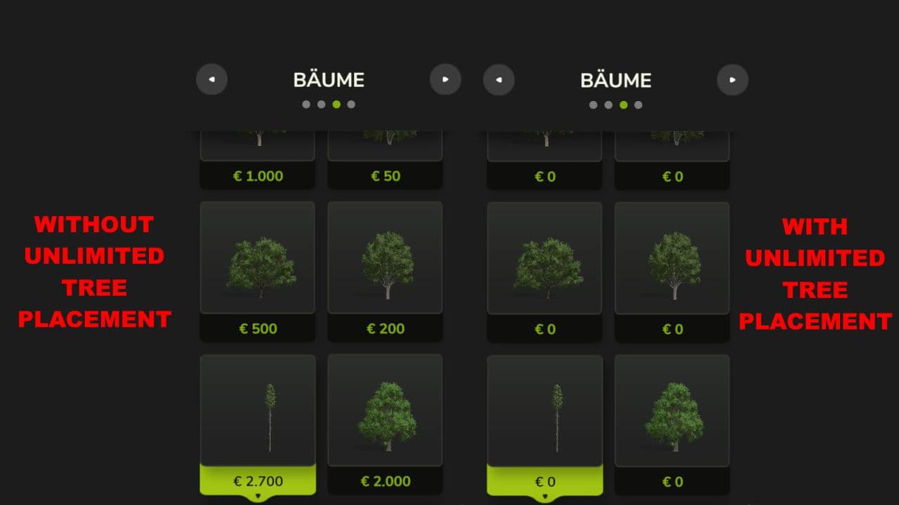 Unlimited Tree Placement v1.0