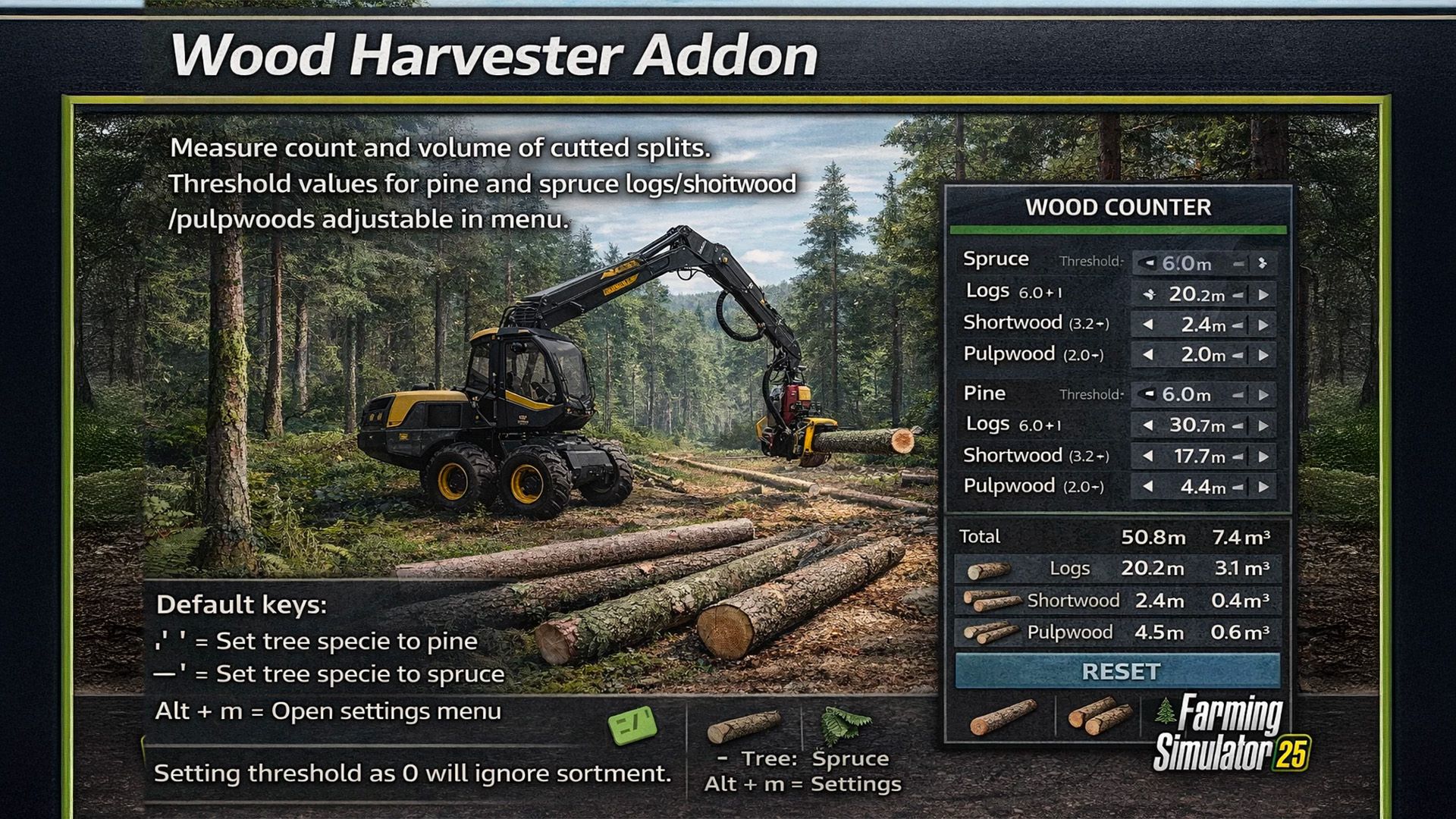 Wood Harvester Measurement BETA v1.0