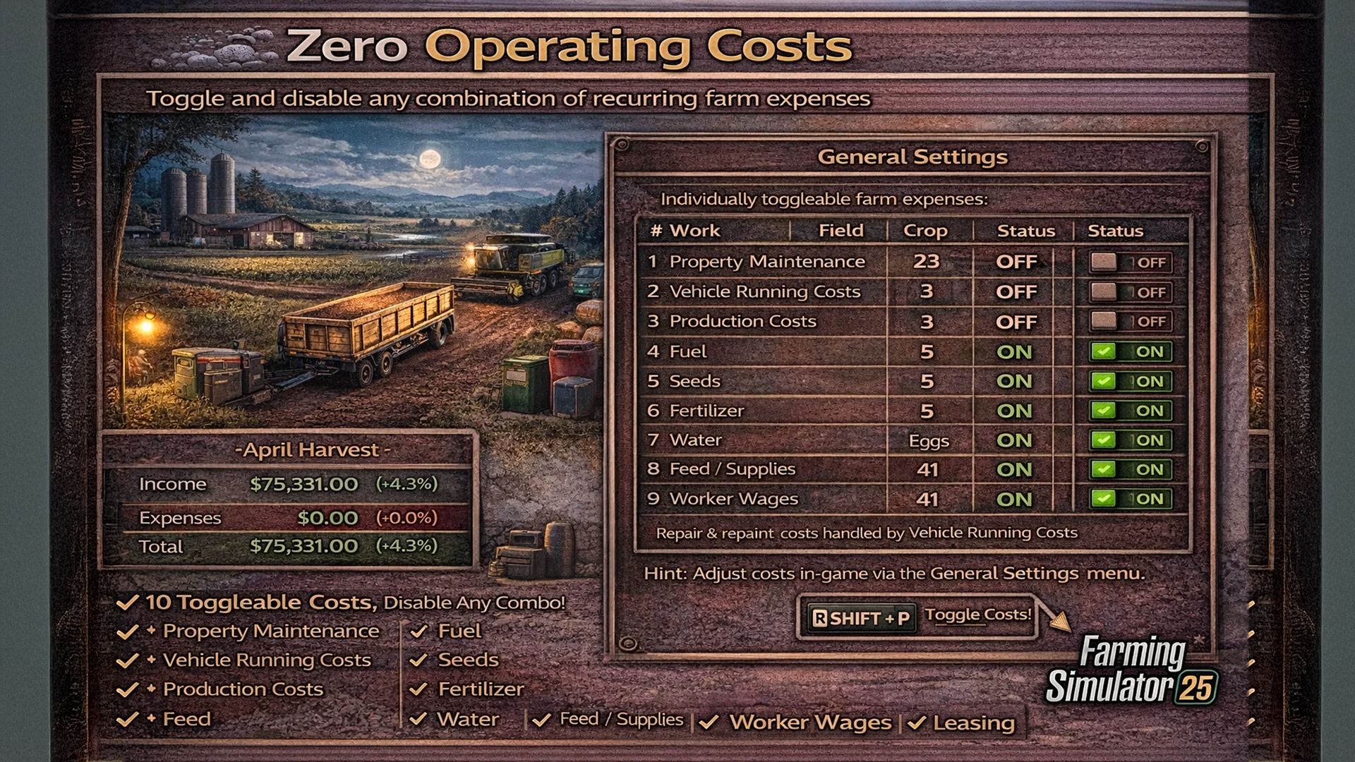Zero Operating Costs v1.0