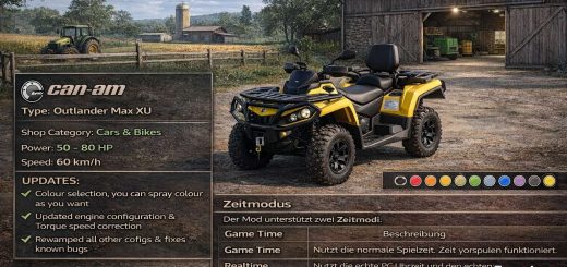 CANAM Outlander Max XU from Highlands Fishing DLC v1.0