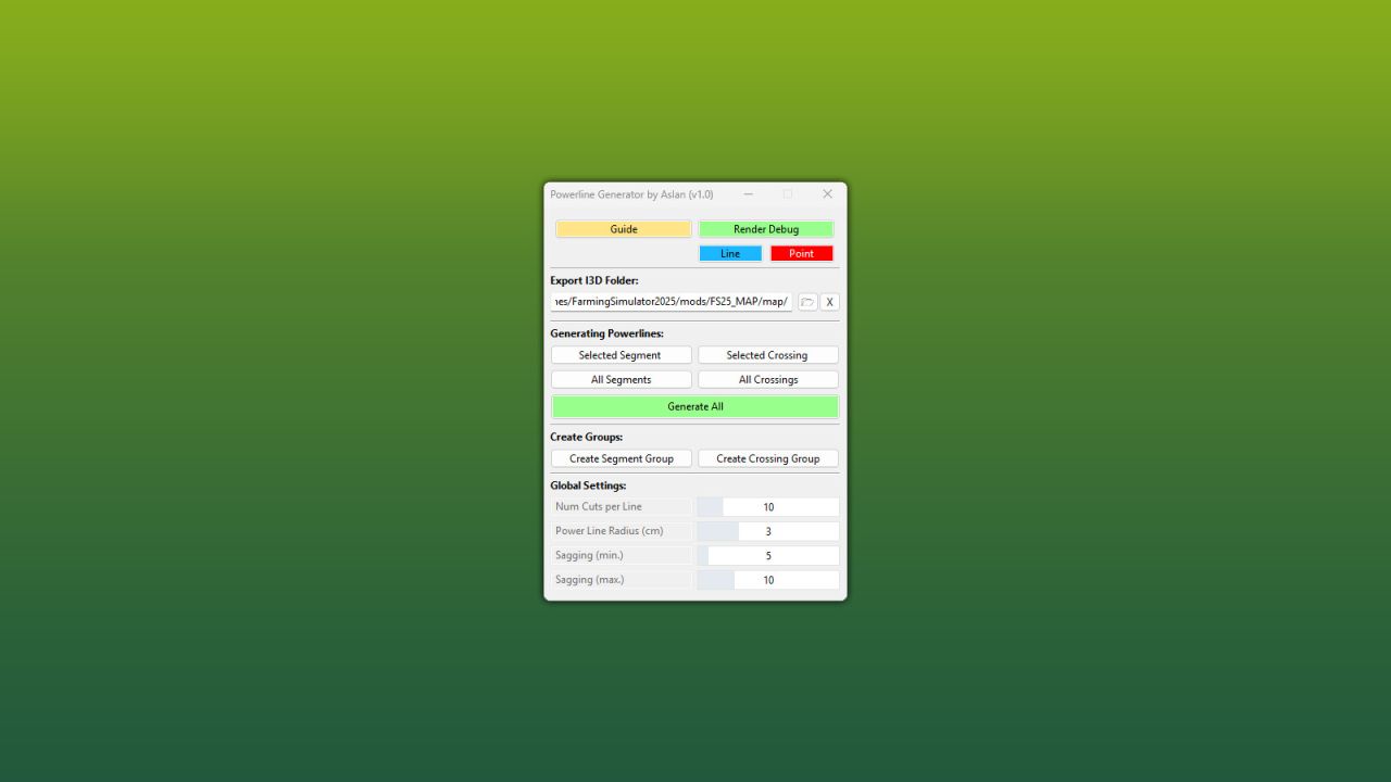 GE10 Script – Powerline Generator v1.0