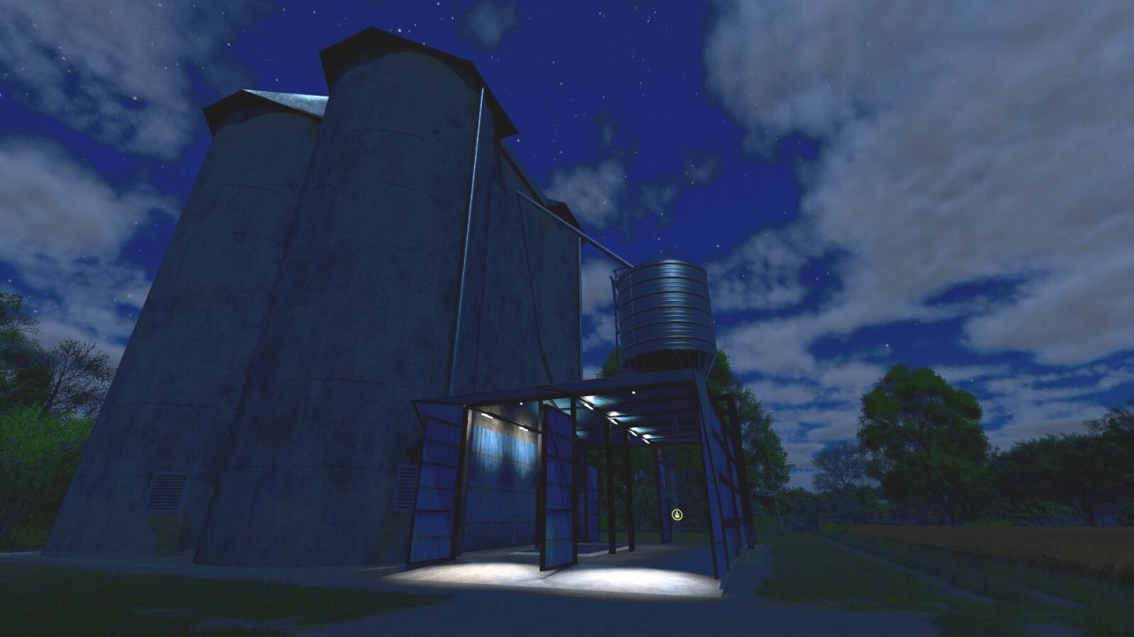 Large Concrete Grain Silo v1.0