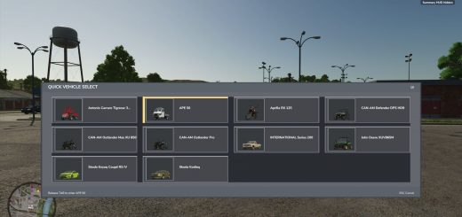 Quick Vehicle Select v1.0.0.1