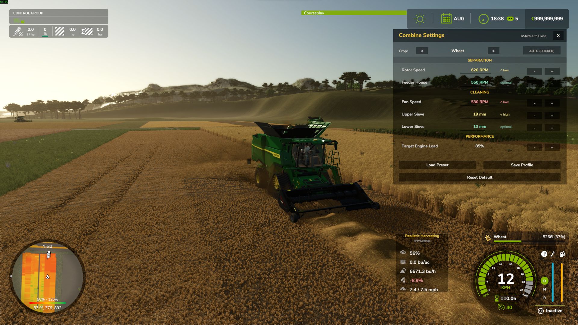 Realistic Harvesting V1.4.3.1