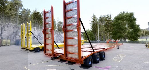 Caterpillar lowboy trailer v1.0