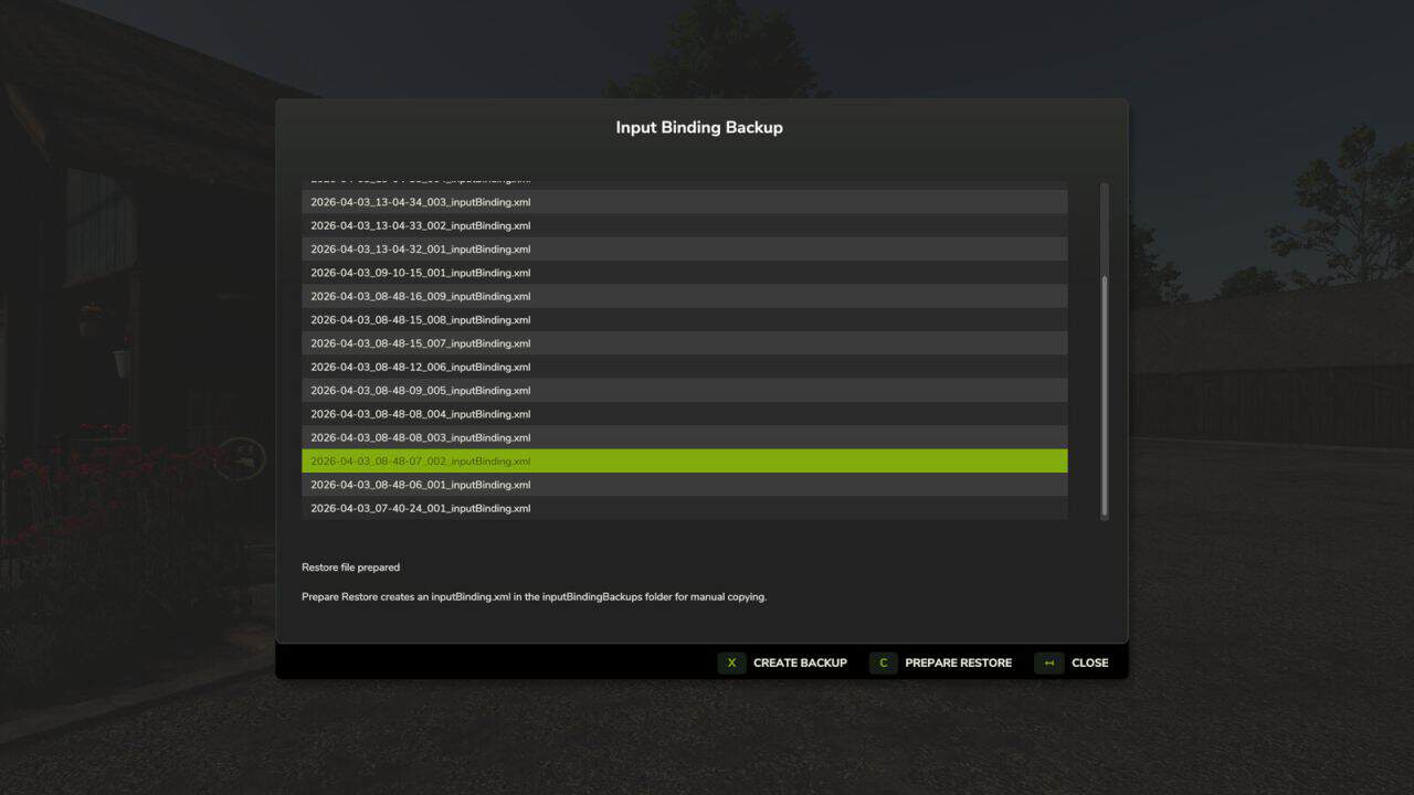 Input Binding Backup v1.0