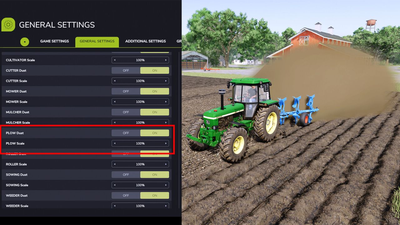 More Dust And Soil Settings v1.0