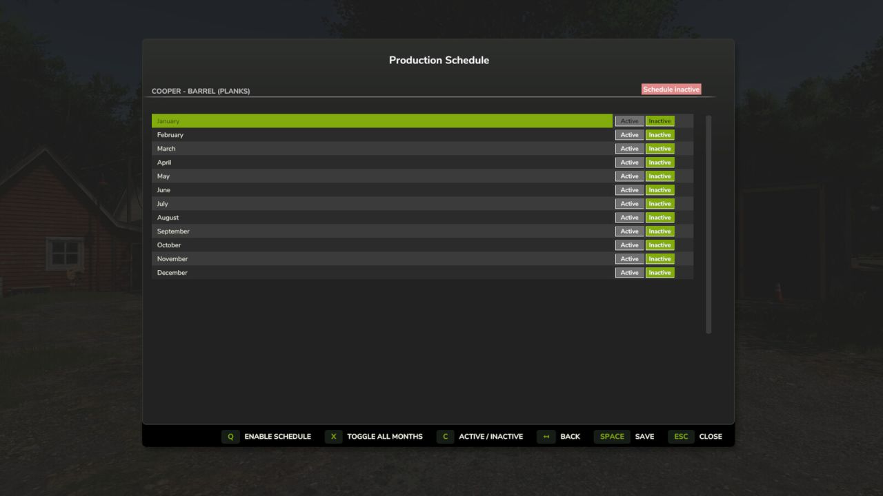 Production Schedule v1.1