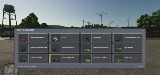 Quick Vehicle Select v1.2.0.3