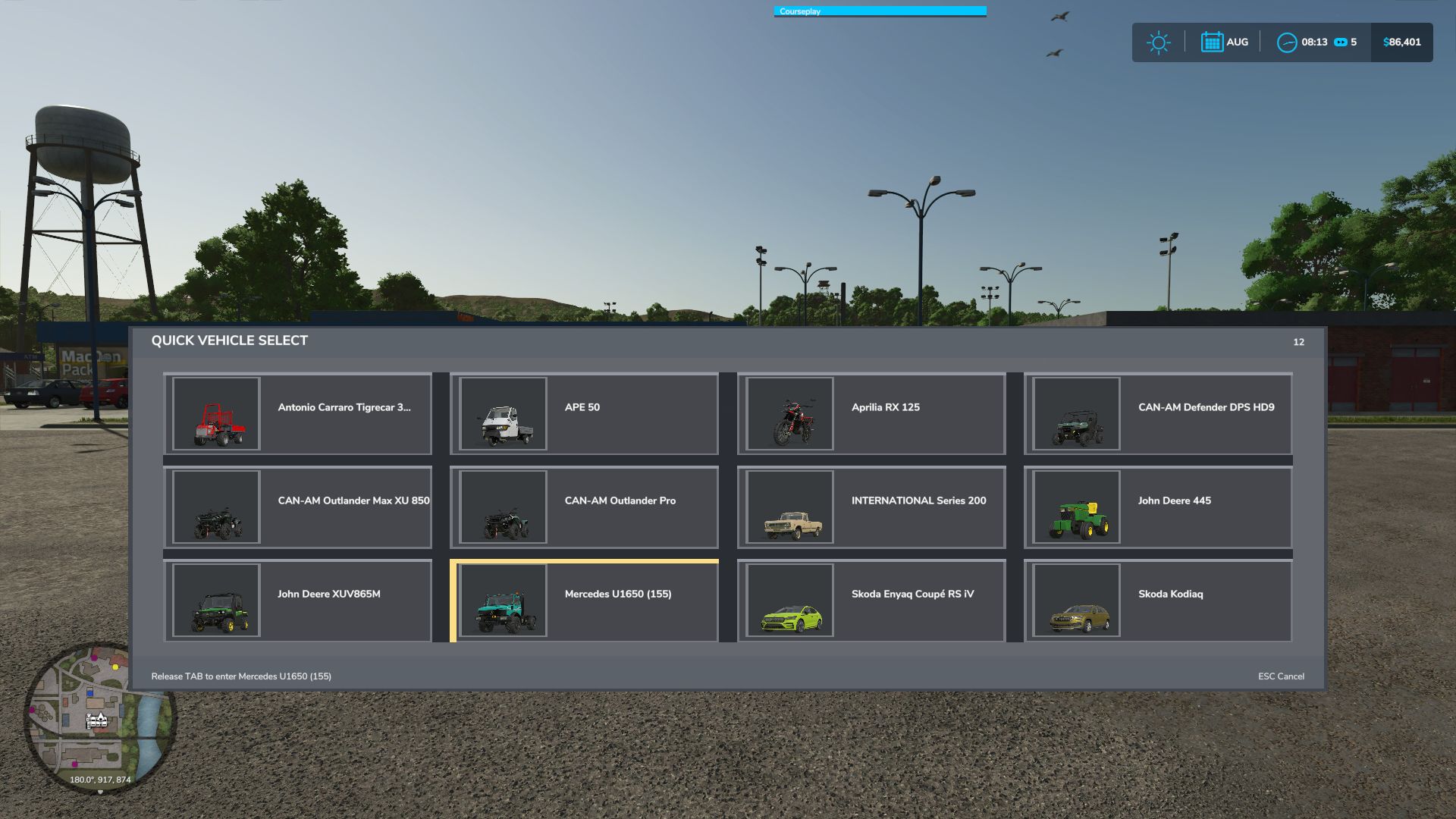 Quick Vehicle Select v1.2