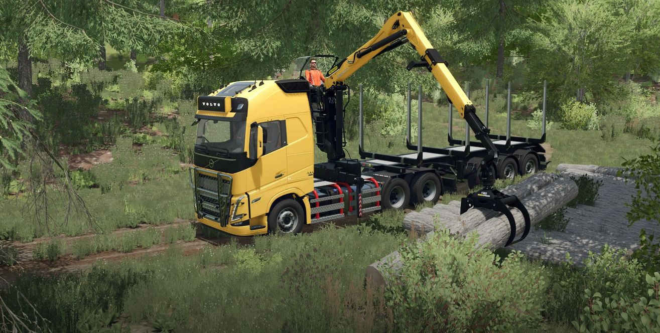 Volvo FH 16 Forestry Z-Crane Semi Pack v1.0