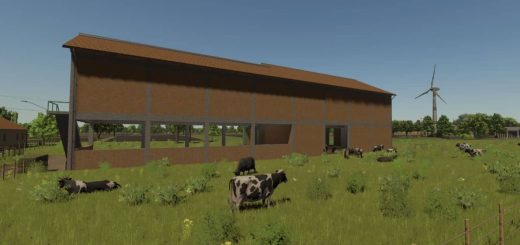 XXL Cow Barn With Bale Storage v1.0