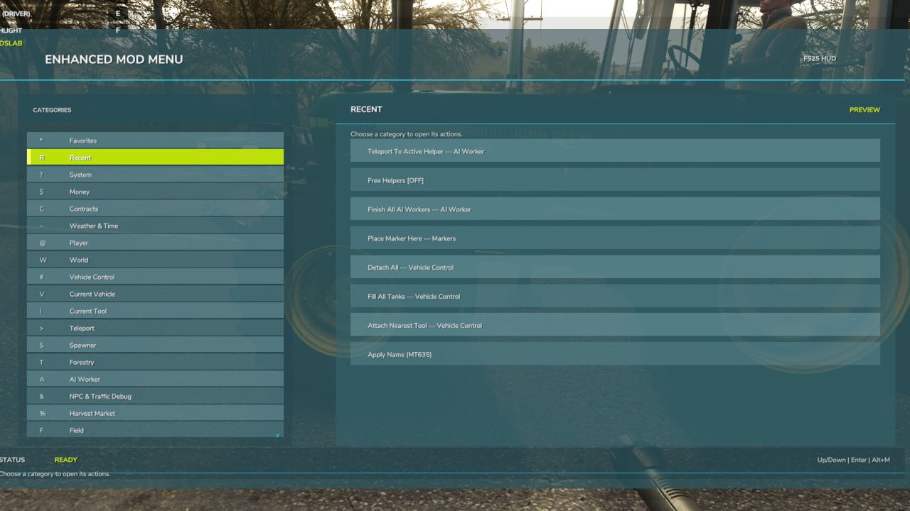 Enhanced Mod / Cheat Menu v2.0