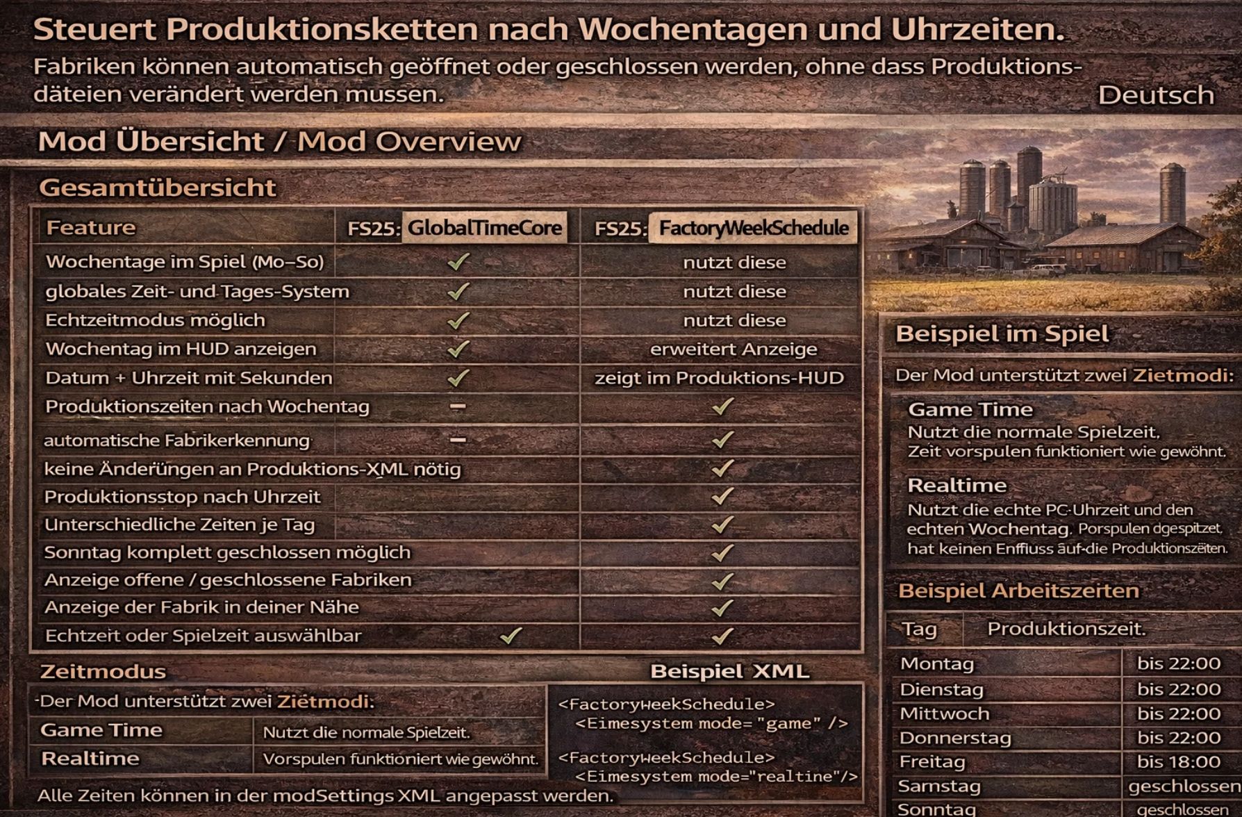 Factory Week Schedule V2.3