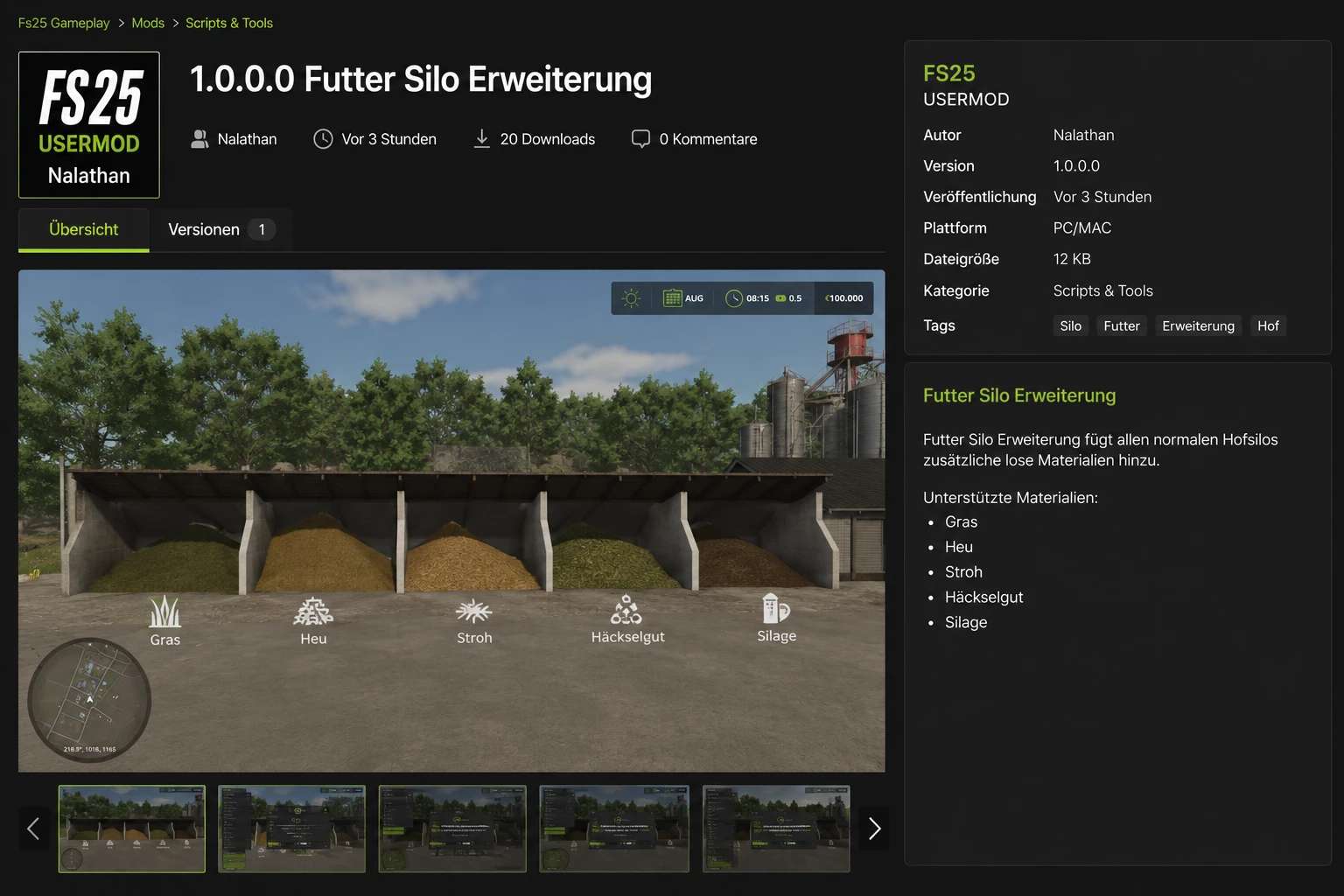 Forage Silo Extension v1.0