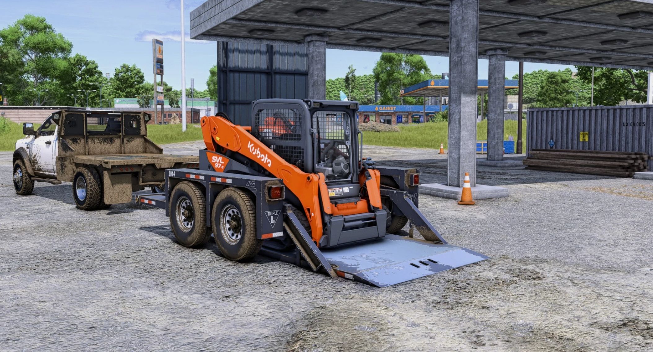 JLG 1014 DROP DECK TRAILER v1.0