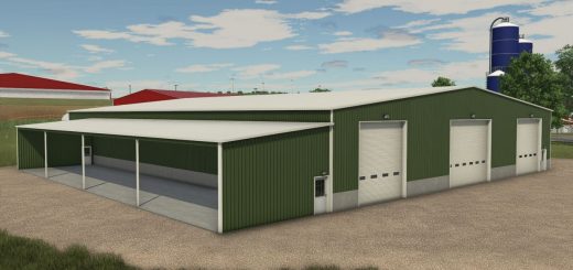 Large Metal Drive Thru Garage v1.0