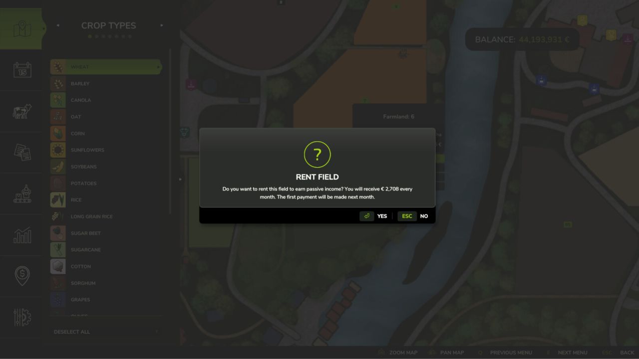 Rent Your Field v1.0
