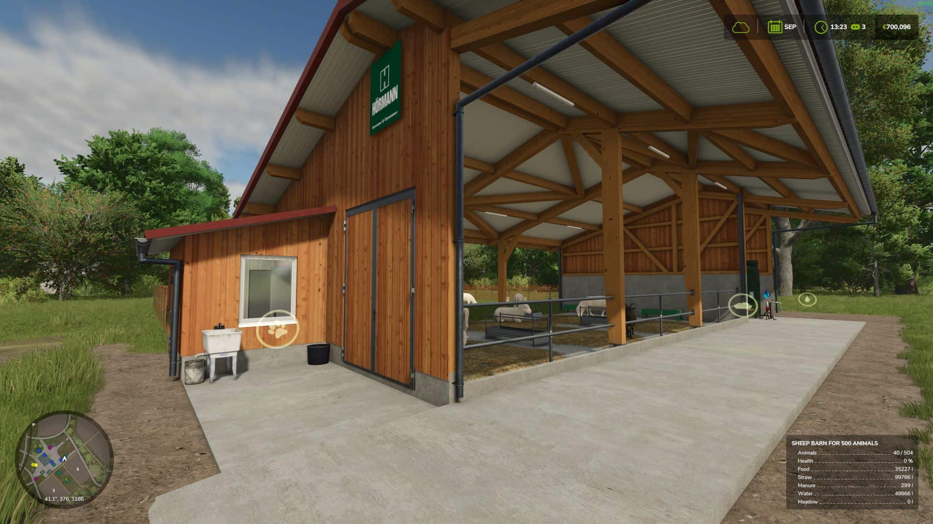 Sheep Barn For 500 Animals v1.0