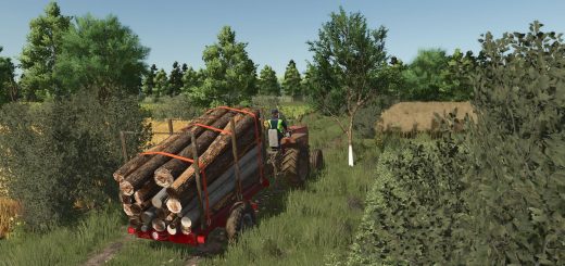 Small log transport trailer v1.0.0.1