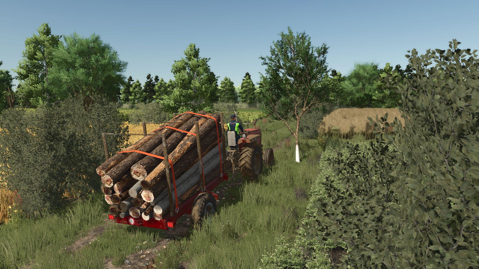 Small log transport trailer v1.0.0.1