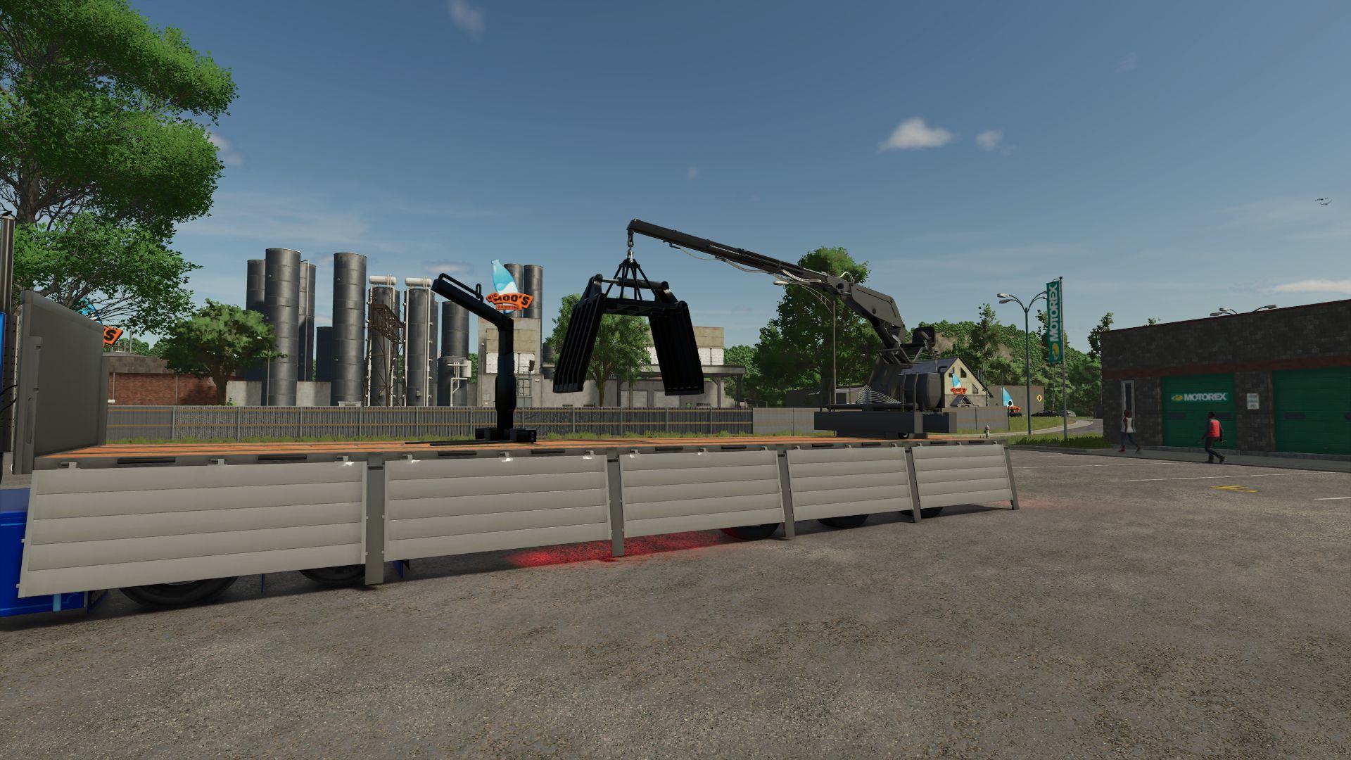 Stenen trailer with crane v1.0