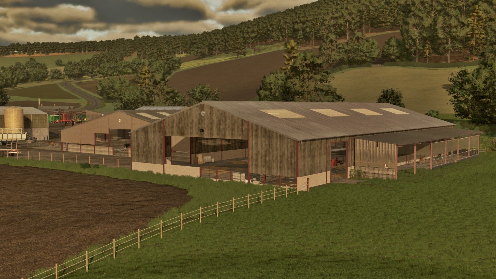Dairy cattle barn with cubicles v2.0