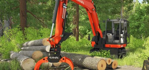 Grapple Saw for Kubota KX080-4 v1.0