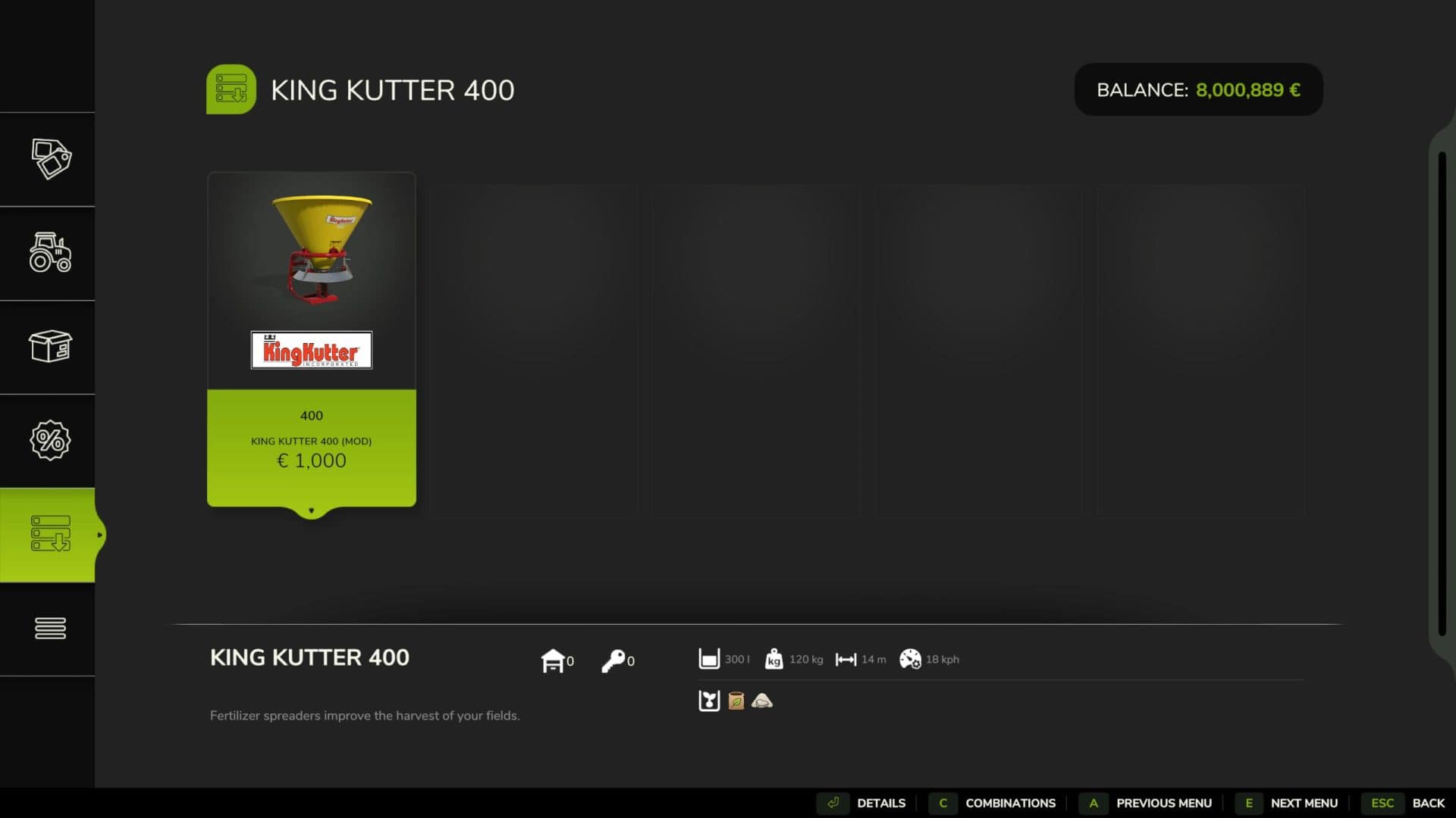 King Kutter 400 v1.0