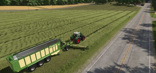 Krone Trailed Windrower v1.0