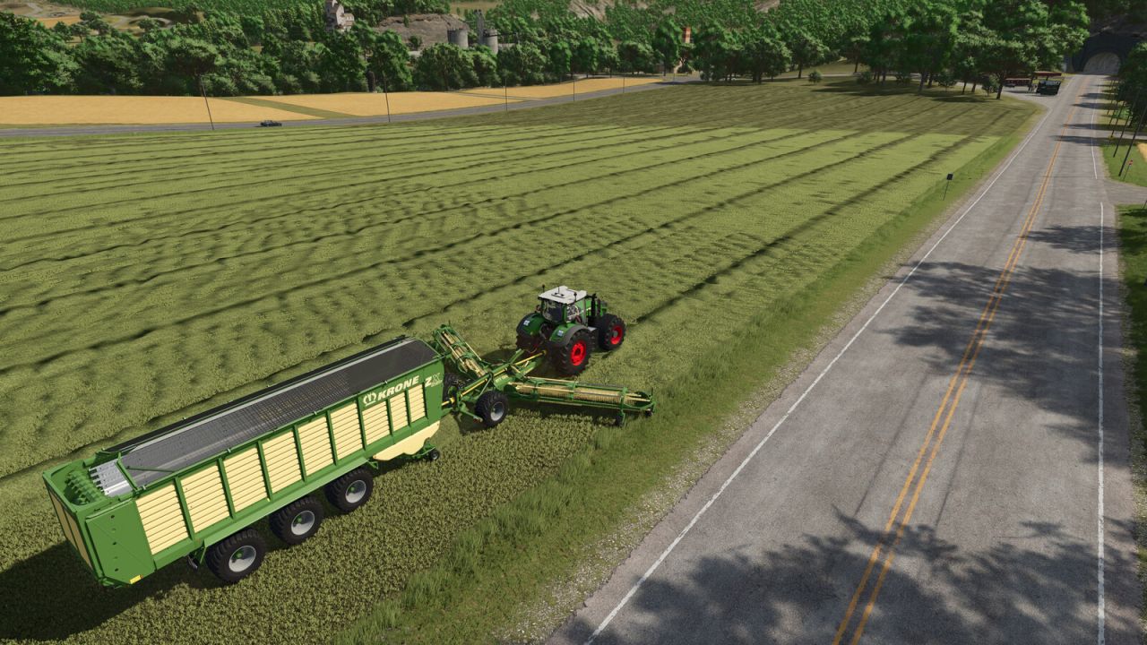 Krone Trailed Windrower v1.0