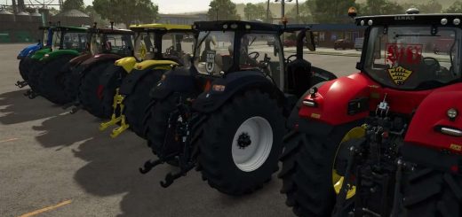 Large tractors with 1st and 2nd German Soccer League logos v1.3
