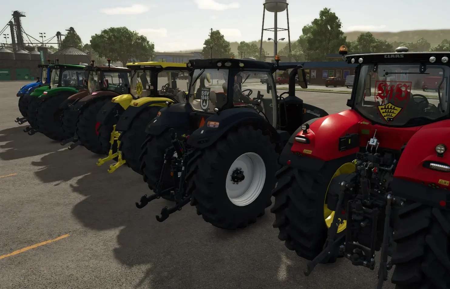 Large tractors with 1st and 2nd German Soccer League logos v1.3