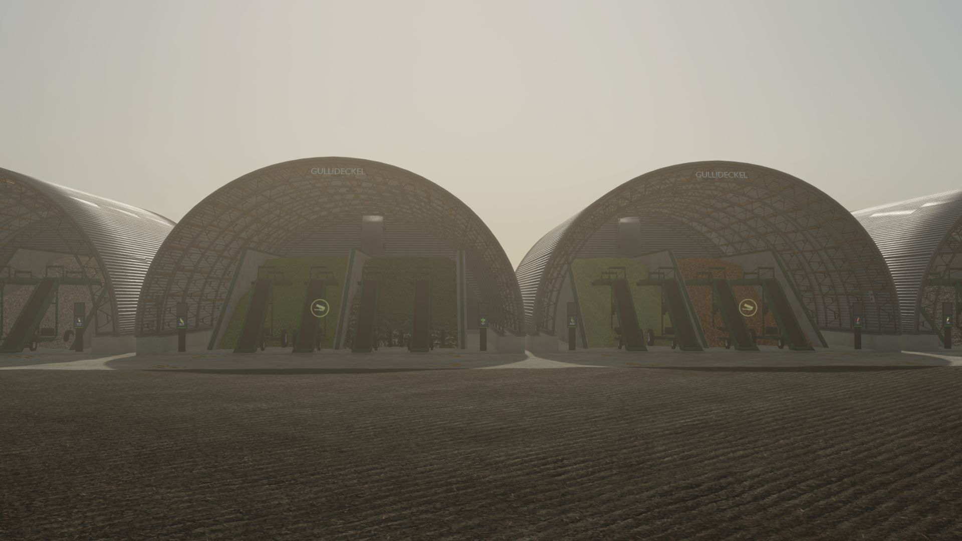 Modern silo with digital screen v1.0