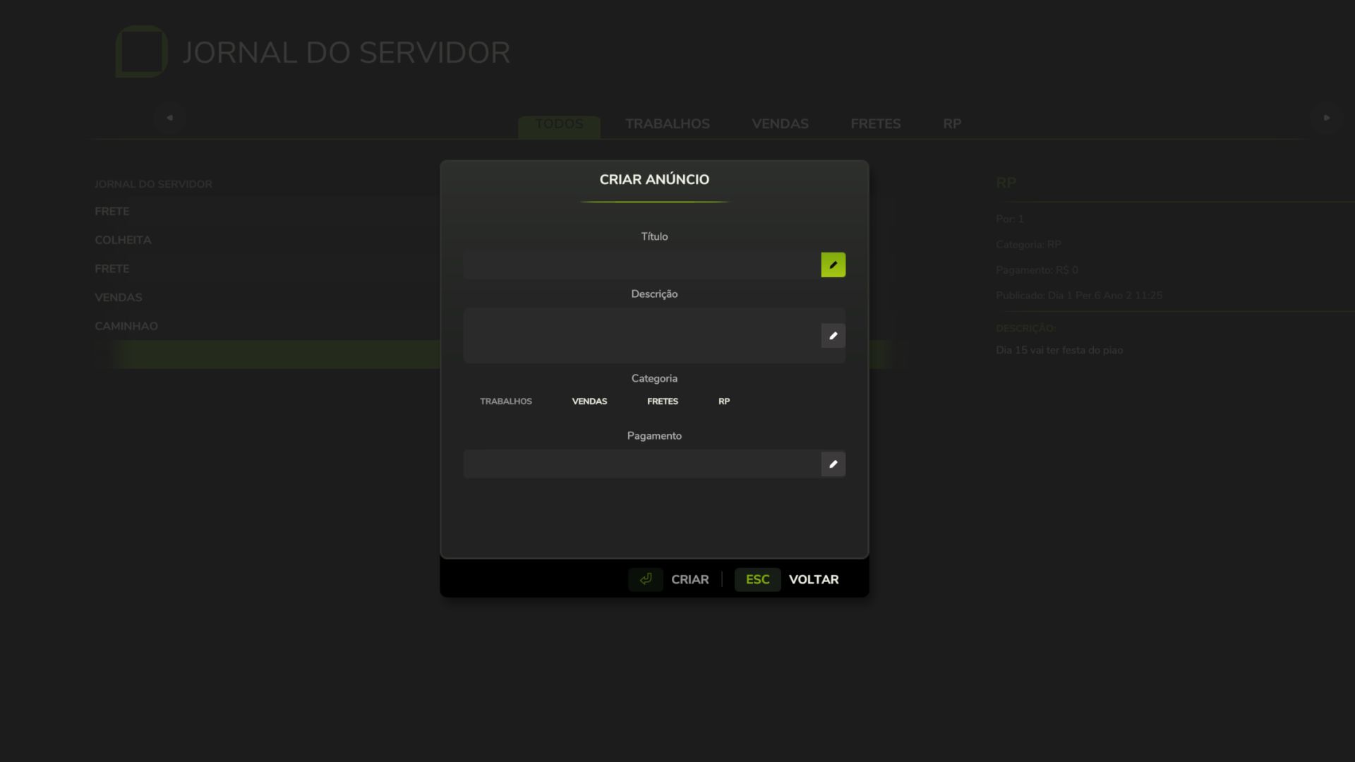 Server Journal BETA v1.0