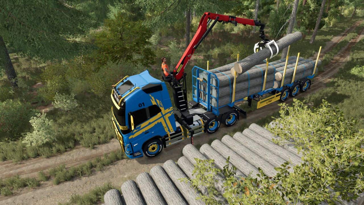 Volvo FH 16 Forestry Z-Crane Semi Pack v1.0.0.3