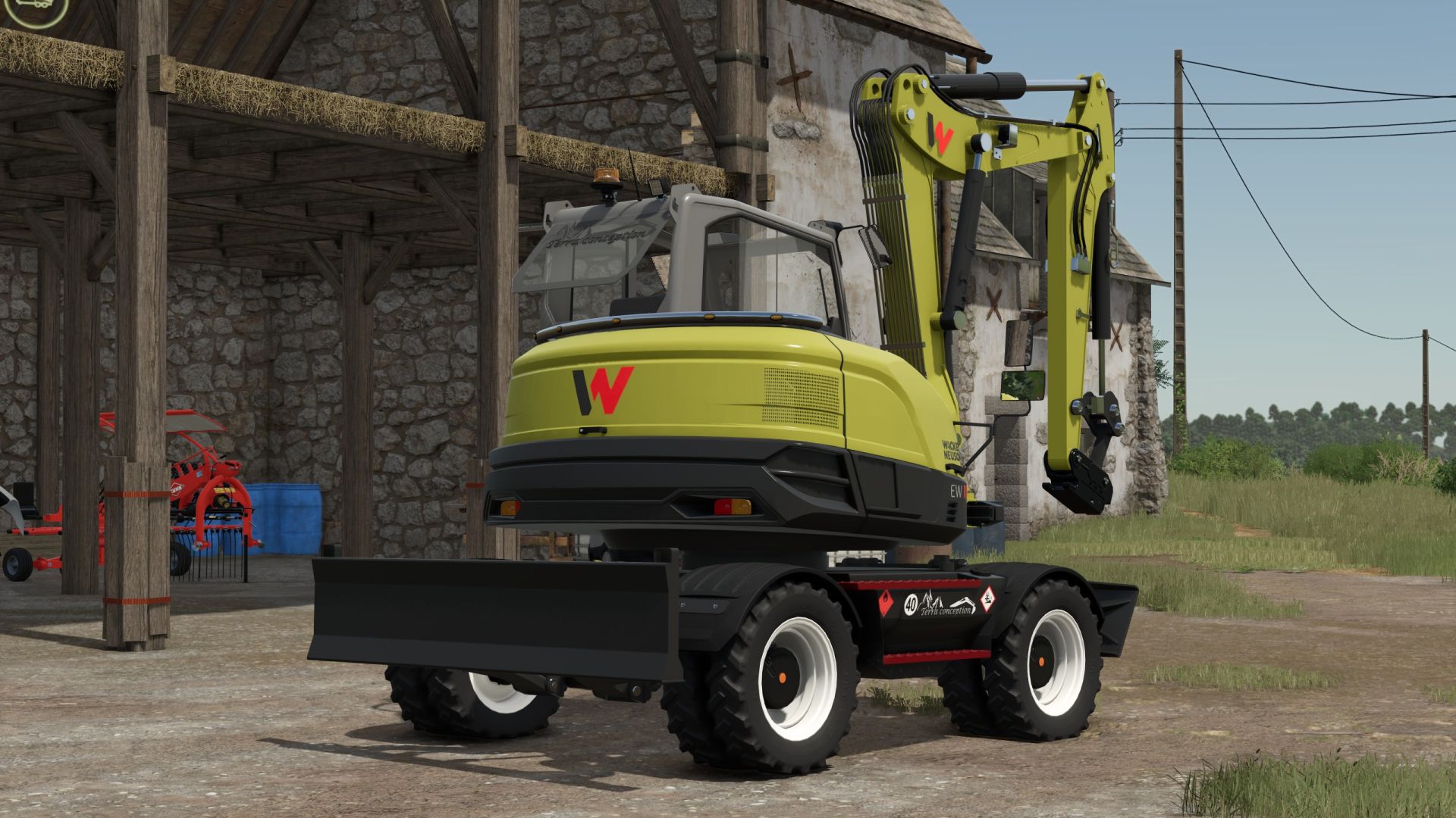 Wacker Neuson EW100 with Martin and Steelwrist quick-change system v1.0